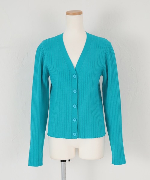 titivate（ティティベイト）の「ランダムリブニットカーディガン（カーディガン/ボレロ・レディース・アイボリー/ライトブルー/ブラウン/ブラック・S/M/L）」の17枚目の写真