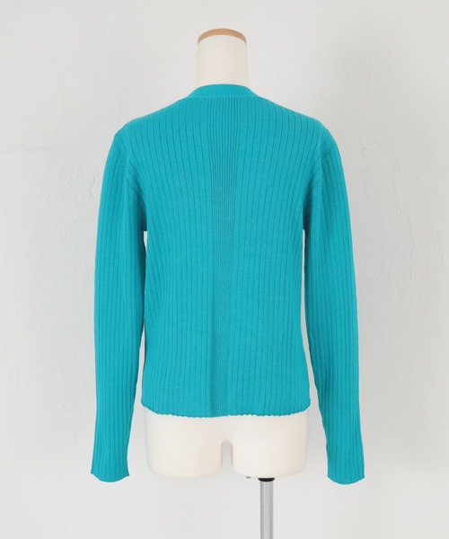 titivate（ティティベイト）の「ランダムリブニットカーディガン（カーディガン/ボレロ・レディース・アイボリー/ライトブルー/ブラウン/ブラック・S/M/L）」の19枚目の写真