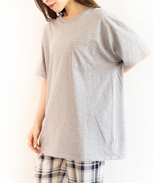 セール】胸ポケット付 オーバーサイズTシャツ（Tシャツ/カットソー