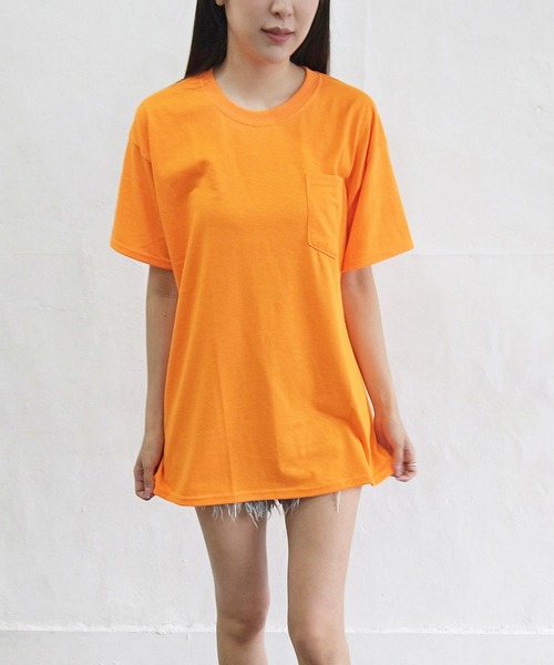 セール】胸ポケット付 オーバーサイズTシャツ（Tシャツ