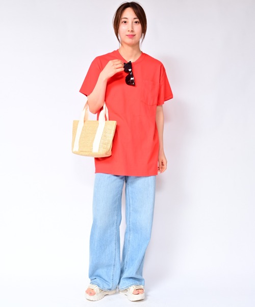 セール】胸ポケット付 オーバーサイズTシャツ（Tシャツ