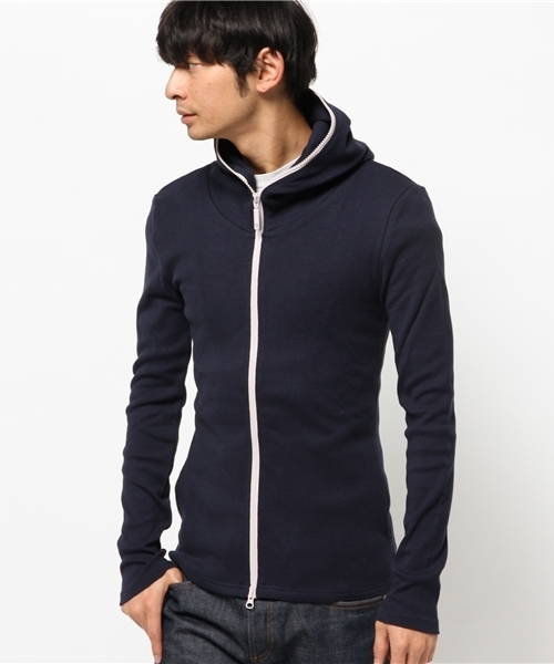 NO ID.（ノーアイディ）の「16フライス長袖ZIPパーカー（パーカー