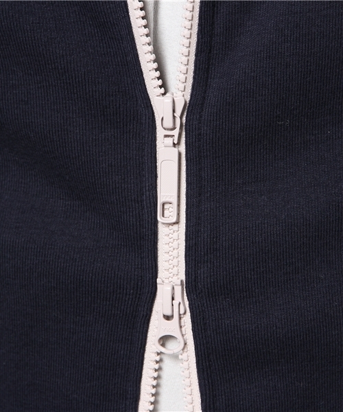 NO ID.(ノーアイディ)の「16フライス長袖ZIPパーカー(パーカー・メンズ・ブラック/カーキ/ネイビー・1/3/2)」の12枚目の写真