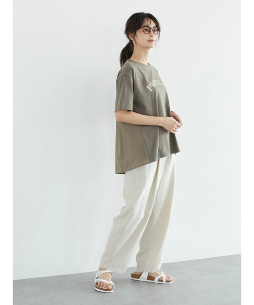 CRAFT STANDARD BOUTIQUE（クラフトスタンダードブティック）の「L/Cツイルタックパンツ　＊◆（その他パンツ・レディース・ダークネイビー/ベージュ・M/L）」の10枚目の写真