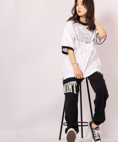 RE730(アールイーセブンサーティー)の「RE730 ビッグシルエット半袖Tシャツ(Tシャツ/カットソー・メンズ・ホワイト系その他/ベージュ系その他/ブラック/ホワイト/ベージュ/ブラック系その他・M/L/XL)」の17枚目の写真