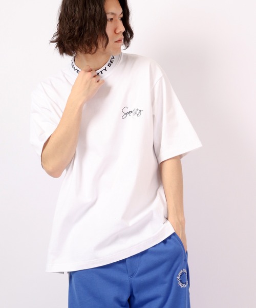 RE730(アールイーセブンサーティー)の「RE730 ビッグシルエット半袖Tシャツ(Tシャツ/カットソー・メンズ・ホワイト系その他/ベージュ系その他/ブラック/ホワイト/ベージュ/ブラック系その他・M/L/XL)」の7枚目の写真