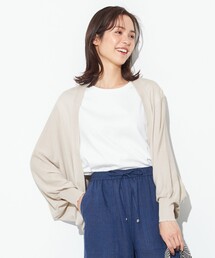 【接触冷感・UVケア】ドルマンニット カーディガン