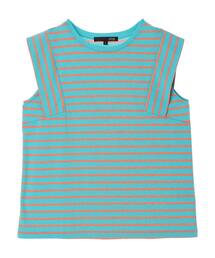 Sugar spoon | ・SUGAR SPOON ボーダースクエアTシャツ(Tシャツ/カットソー)