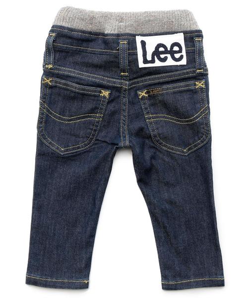 green label relaxing（グリーンレーベルリラクシング）の「【BABY】LEE リブストレートパンツ（デニムパンツ・キッズ・ライトブルー/ネイビー・80ｃｍ）」の9枚目の写真