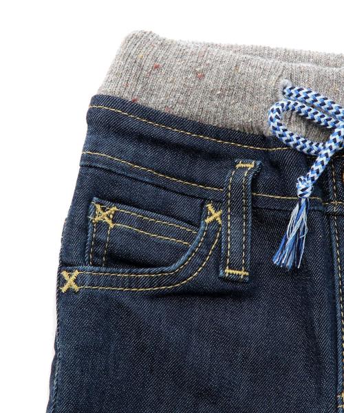 green label relaxing（グリーンレーベルリラクシング）の「【BABY】LEE リブストレートパンツ（デニムパンツ・キッズ・ライトブルー/ネイビー・80ｃｍ）」の11枚目の写真