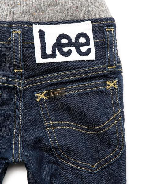 green label relaxing（グリーンレーベルリラクシング）の「【BABY】LEE リブストレートパンツ（デニムパンツ・キッズ・ライトブルー/ネイビー・80ｃｍ）」の3枚目の写真
