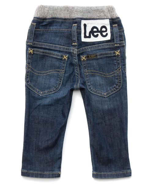 green label relaxing（グリーンレーベルリラクシング）の「【BABY】LEE リブストレートパンツ（デニムパンツ・キッズ・ライトブルー/ネイビー・80ｃｍ）」の7枚目の写真