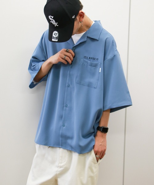 VENCEEXCHANGE（ヴァンスエクスチェンジ）の「ドラゴンバック刺繍半袖ベトシャツ（シャツ/ブラウス・メンズ・ブラック/グリーン/ブルー・M/L）」の13枚目の写真