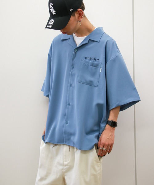 VENCEEXCHANGE（ヴァンスエクスチェンジ）の「ドラゴンバック刺繍半袖ベトシャツ（シャツ/ブラウス・メンズ・ブラック/グリーン/ブルー・M/L）」の21枚目の写真