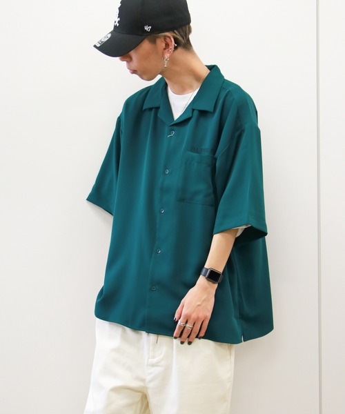 VENCEEXCHANGE（ヴァンスエクスチェンジ）の「ドラゴンバック刺繍半袖ベトシャツ（シャツ/ブラウス・メンズ・ブラック/グリーン/ブルー・M/L）」の17枚目の写真