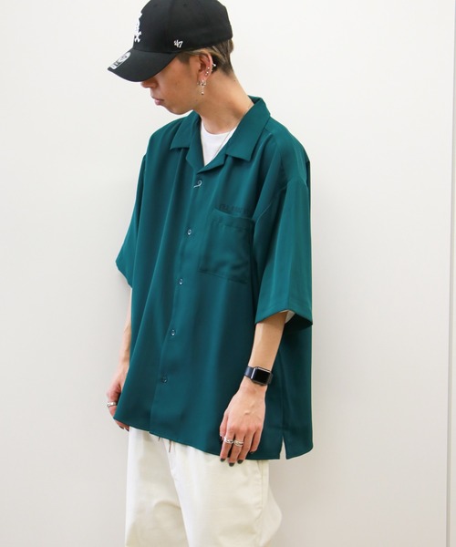 VENCEEXCHANGE（ヴァンスエクスチェンジ）の「ドラゴンバック刺繍半袖ベトシャツ（シャツ/ブラウス・メンズ・ブラック/グリーン/ブルー・M/L）」の11枚目の写真