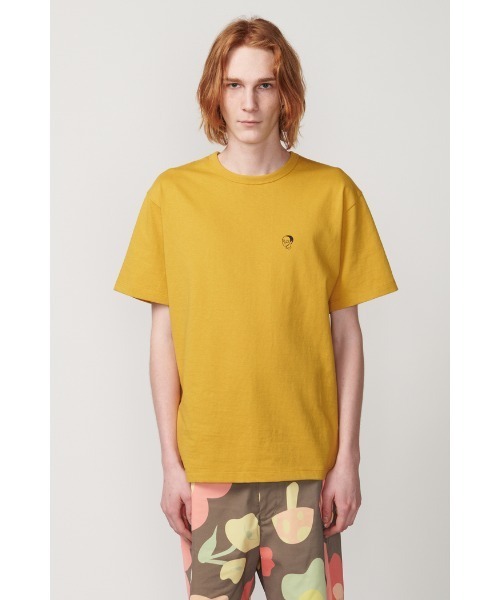 Not So Ape（ノットソーエイプ）の「ALIEN IN THE PLANT T-SHIRT（Tシャツ/カットソー・メンズ・マスタード/ホワイト/ライトベージュ・LARGE/MEDIUM/X-LARGE）」の3枚目の写真