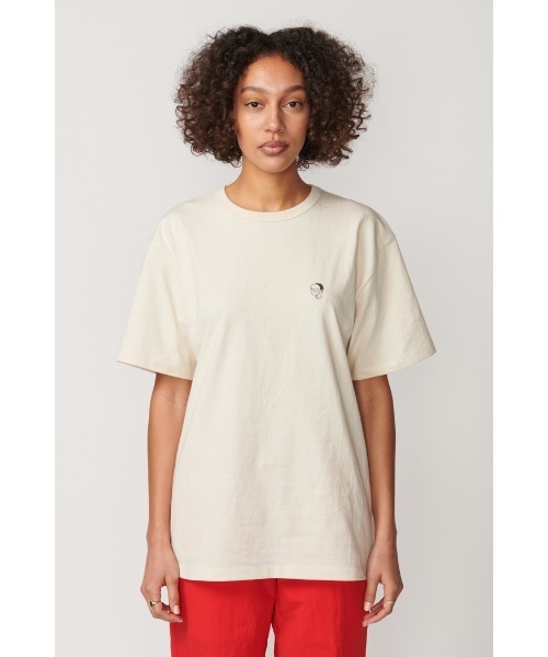 Not So Ape（ノットソーエイプ）の「ALIEN IN THE PLANT T-SHIRT（Tシャツ/カットソー・メンズ・マスタード/ホワイト/ライトベージュ・LARGE/MEDIUM/X-LARGE）」の9枚目の写真