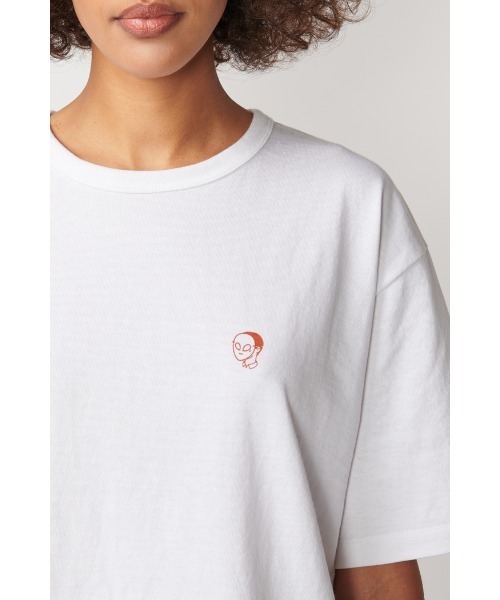 Not So Ape（ノットソーエイプ）の「ALIEN IN THE PLANT T-SHIRT（Tシャツ/カットソー・メンズ・マスタード/ホワイト/ライトベージュ・LARGE/MEDIUM/X-LARGE）」の22枚目の写真