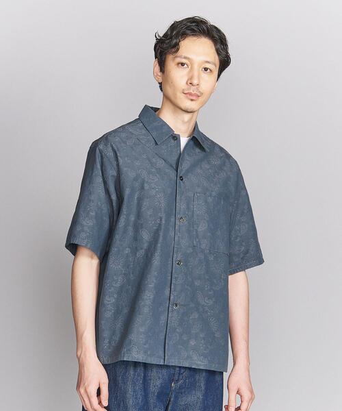オーガニックコットンテリージャカード キャンプカラーシャツ δ BEAUTY&YOUTH UNITED ARROWS（ビューティーアンドユース