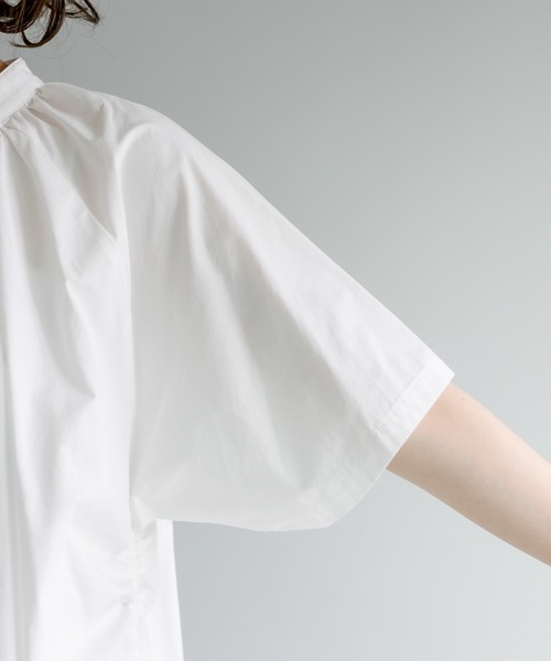 PUAL CE CIN(ピュアルセシン)の「【Du noir】サイドアジャストブラウス(シャツ/ブラウス・レディース・ホワイト/ブラック・FREE)」の16枚目の写真