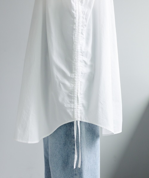 PUAL CE CIN(ピュアルセシン)の「【Du noir】サイドアジャストブラウス(シャツ/ブラウス・レディース・ホワイト/ブラック・FREE)」の18枚目の写真