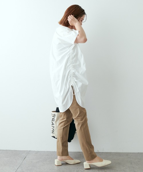 PUAL CE CIN(ピュアルセシン)の「【Du noir】サイドアジャストブラウス(シャツ/ブラウス・レディース・ホワイト/ブラック・FREE)」の21枚目の写真