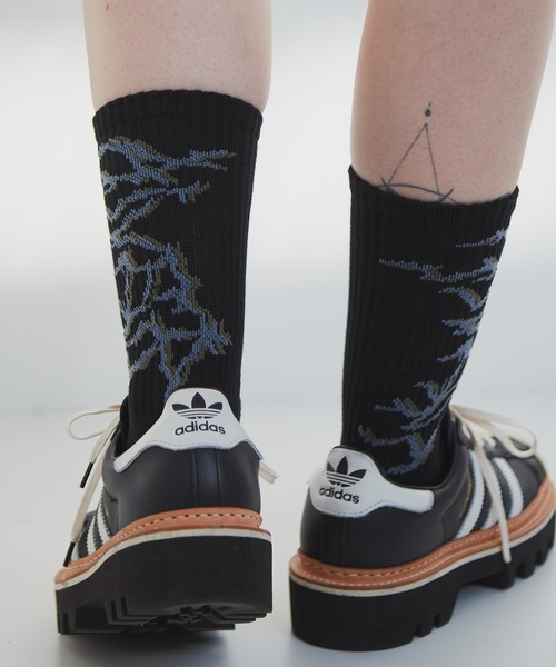 AIVER（アイバー）の「AIVER　棘ロゴソックス　MADE IN JAPAN（ソックス/靴下・メンズ・チャコールグレー/ブラック/オフホワイト・FREE）」の15枚目の写真