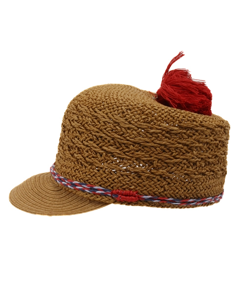 チャイハネ（チャイハネ）の「【チャイハネ】ポンポンキャップ（キャップ・レディース・ブラウン/ベージュ・FREE）」の12枚目の写真