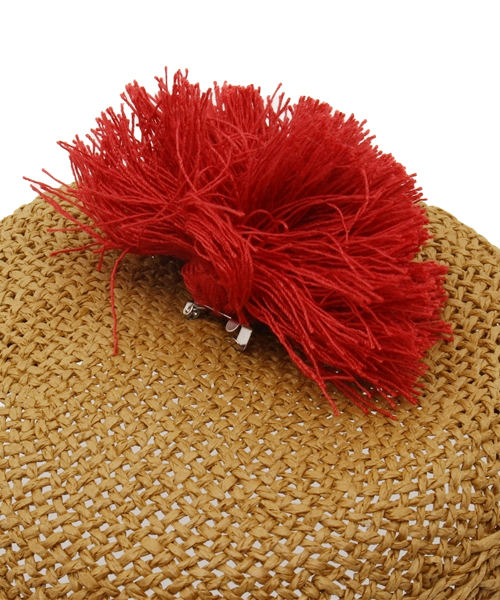 チャイハネ（チャイハネ）の「【チャイハネ】ポンポンキャップ（キャップ・レディース・ブラウン/ベージュ・FREE）」の8枚目の写真