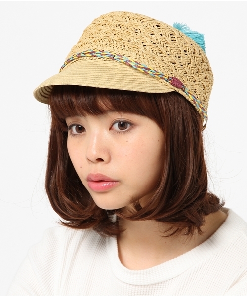 チャイハネ（チャイハネ）の「【チャイハネ】ポンポンキャップ（キャップ・レディース・ブラウン/ベージュ・FREE）」の10枚目の写真