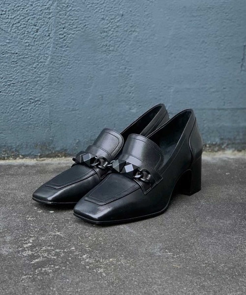 ASH(アッシュ)の「【CORINNE】チャンキーヒールローファー(ローファー・レディース・ブラック・35/37/38/36/39)」の3枚目の写真