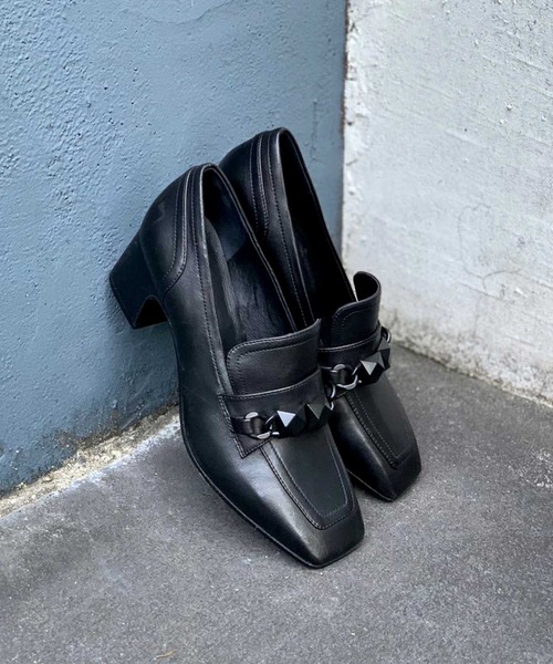 ASH(アッシュ)の「【CORINNE】チャンキーヒールローファー(ローファー・レディース・ブラック・35/37/38/36/39)」の4枚目の写真