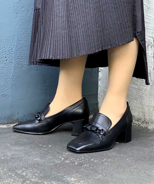 ASH(アッシュ)の「【CORINNE】チャンキーヒールローファー(ローファー・レディース・ブラック・35/37/38/36/39)」の5枚目の写真