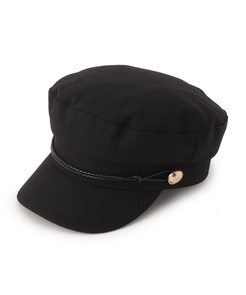 GRANDEDGE(グランドエッジ)の「マリンIIキャスケット(キャスケット・レディース・ブラック/キャメル・99)」の1枚目の写真