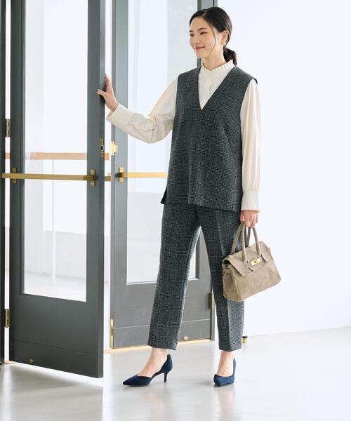 グリーンレーベルリラクシング   グレンチェック　セレモニー ユナイテッドアローズ グリーンレーベル リラクシングのスーツ