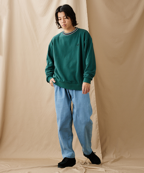 FRED PERRY コットン フレンチテリー スウェット 送関込 FRED PERRY トレーナー スウェット 「FRED PERRY/フレッドペリー