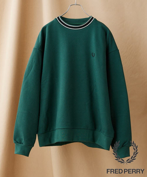 FRED PERRY トラムラインスウェット トレーナー FRED PERRY for JOURNAL STANDARD】別注 トラムラインスウェット