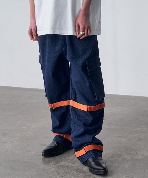 fuv.（ファブ）の「fuv - gimmick wide denim pants ギミックワイド