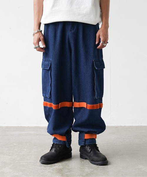 fuv.（ファブ）の「fuv - gimmick wide denim pants ギミックワイドデニムパンツ　made in INTER FACTORY（デニムパンツ・メンズ・ネイビー/ブラック/グレー/ブルー・MEDIUM/LARGE）」の11枚目の写真