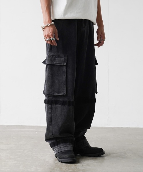 fuv.（ファブ）の「fuv - gimmick wide denim pants ギミックワイド