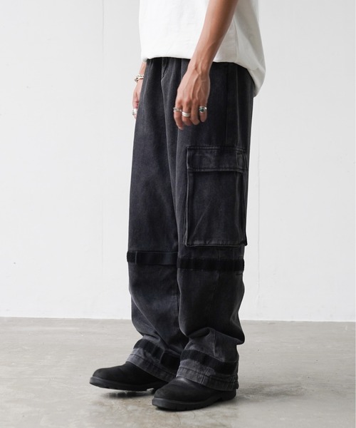 fuv.（ファブ）の「fuv - gimmick wide denim pants ギミックワイド