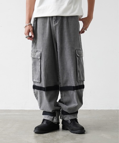 fuv.（ファブ）の「fuv - gimmick wide denim pants ギミックワイド