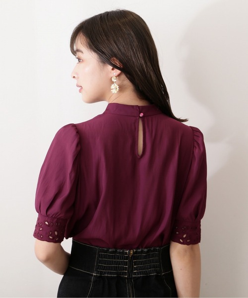 PROPORTION BODY DRESSING（プロポーションボディドレッシング）の「レースカフスブラウス / 1212210807（シャツ/ブラウス・レディース・ネイビー/ボルドー/ホワイト系その他・FREE）」の8枚目の写真