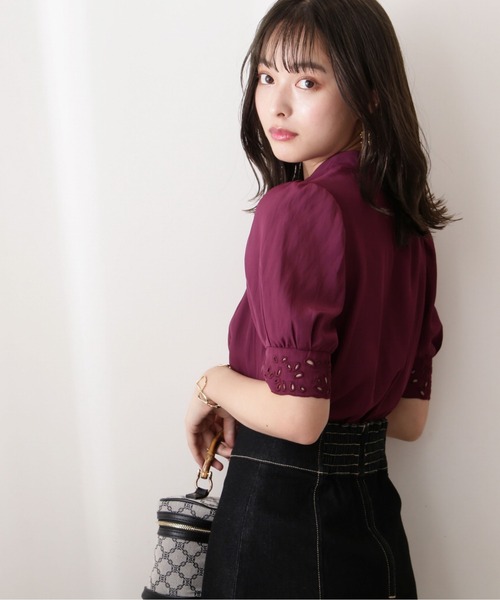 PROPORTION BODY DRESSING（プロポーションボディドレッシング）の「レースカフスブラウス / 1212210807（シャツ/ブラウス・レディース・ネイビー/ボルドー/ホワイト系その他・FREE）」の10枚目の写真