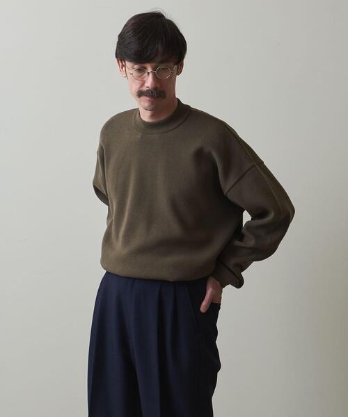 Steven Alan（スティーブンアラン）の「＜Steven Alan＞ MILANO WIDE MOCK NECK SWEATER/ニット（ニット/セーター・メンズ・ナチュラル/ダークグレー/オリーブ・XL/M/L/S）」の17枚目の写真