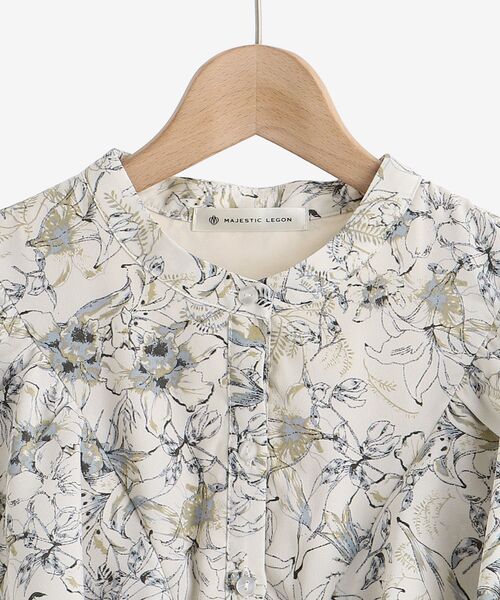 MAJESTIC LEGON(マジェスティックレゴン)の「パピヨンスリーブコルセットワンピ(ワンピース・レディース・ホワイト系その他2/ブラウン系その他2/ブルー系その他2・SMALL/MEDIUM)」の11枚目の写真