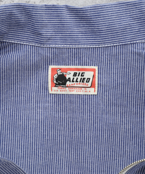 JOURNAL STANDARD relume（ジャーナルスタンダード　レリューム）の「【BIG ALLIED / ビック アライド】 ハーフジップ PO SH（シャツ/ブラウス・メンズ・ライトブルー/ブルー/ブルー系その他・MEDIUM/LARGE）」の17枚目の写真
