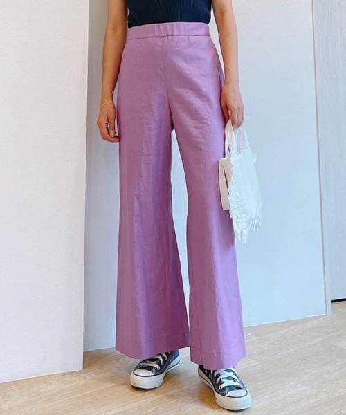 Vicente（ヴィセンテ）の「Standard linen pants（その他パンツ・レディース・パープル/オレンジ・FREE）」の7枚目の写真