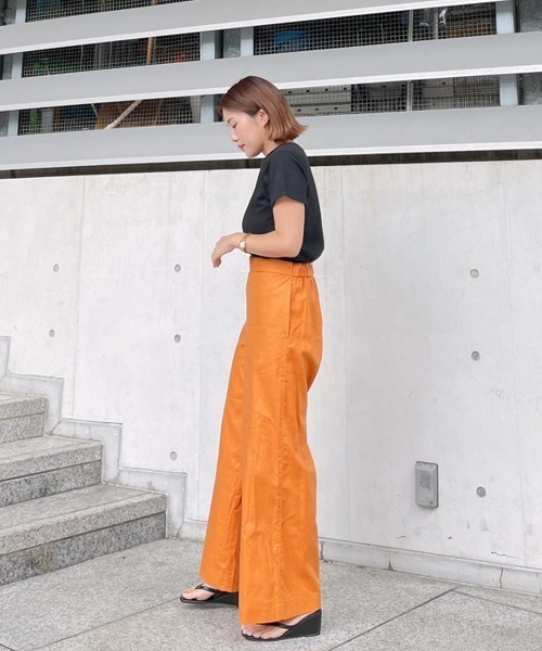 Vicente（ヴィセンテ）の「Standard linen pants（その他パンツ・レディース・パープル/オレンジ・FREE）」の8枚目の写真